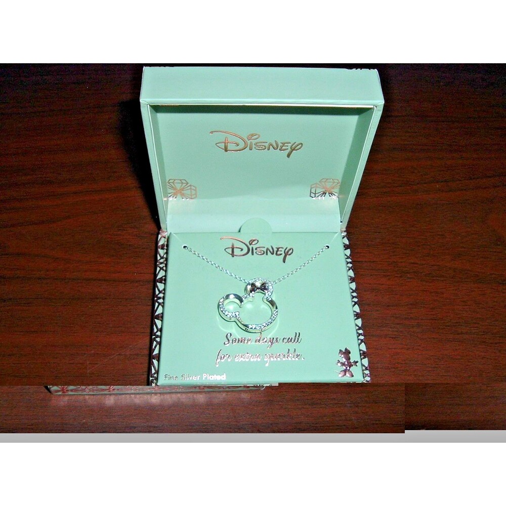 NIB Disney LA Rocks Some Days Call for Extra Sparkle Minnie Mouse Necklace 16"